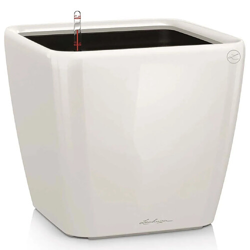 LECHUZA Jardinière QUADRO LS 28 ALL-IN-ONE blanc brillant 16140