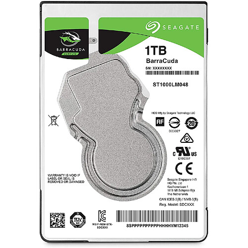 Seagate Technology Disque Dur Seagate 1 To 2,5" ST1000LM049 Seagate barracuda Pro 1To 2.5 New