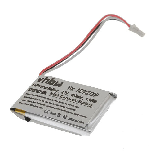 vhbw Li-Polymère batterie 400mAh (3.7V) pour système de navigation GPS golf Bushnell 368224, Neo Ghost, Neo Ghost 2015