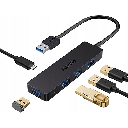 GUPBOO Commutateur Adaptateur Hub 4XUSB 3.0 ACEELE 1.2m,JL1026