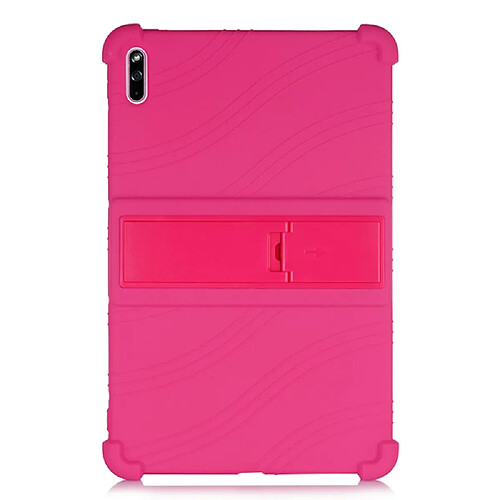 Coque en silicone Souple avec béquille rose pour votre Huawei MatePad 10.4 (2020)