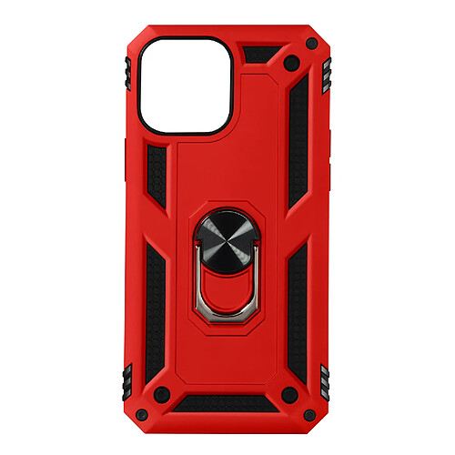 Avizar Coque iPhone 13 Pro Antichoc Hybride Bague Support Vidéo rouge