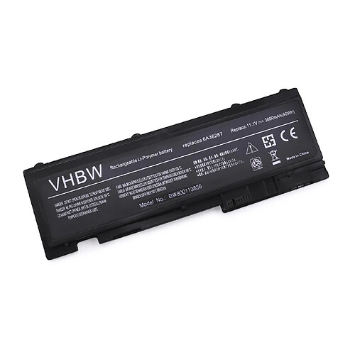 vhbw Li-Polymère batterie 3600mAh (11.1V) noir pour ordinateur portable laptop notebook Lenovo ThinkPad T430Si (2358), T420s 4171-A13