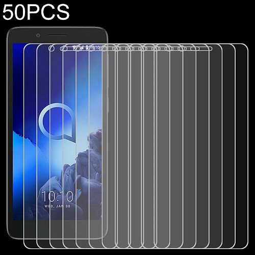 Wewoo Protection 50 PCS Pour Alcatel 1C 2.5D Film de verre trempé non plein écran