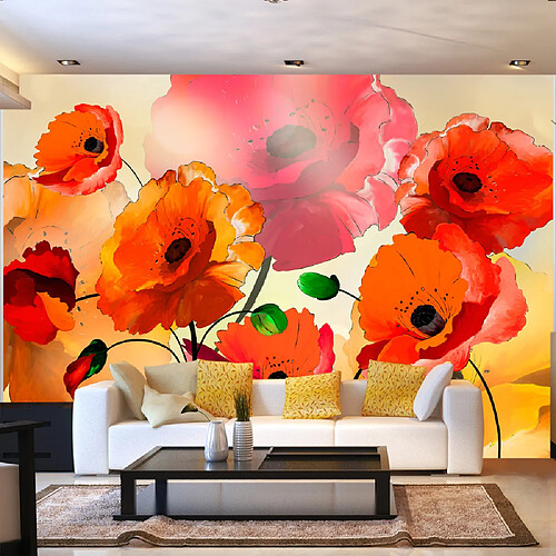 Artgeist Papier peint - Velvet Poppies [245x175]