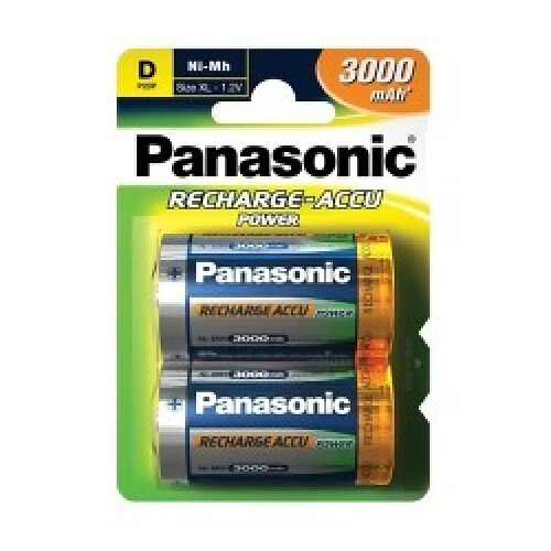 Batterie D ricaricabili Panasonic P20P/D 2B