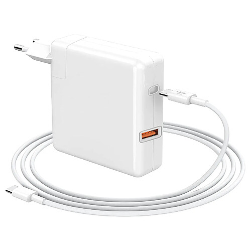 Chargeur Mural 108W Port USB C Power Delivery Port USB Câble 2m LinQ Blanc