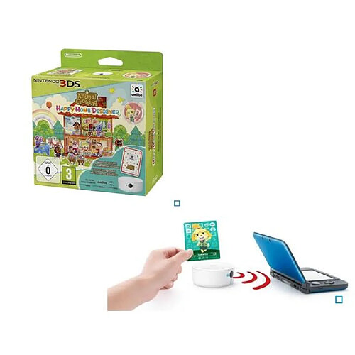 Nintendo Animal crossing happy home designer + lecteur enregistreur + 1 carte amiibo crossing