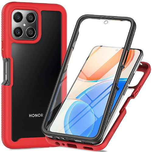 Coque en TPU 3 en 1 pour votre Honor X8 - rouge