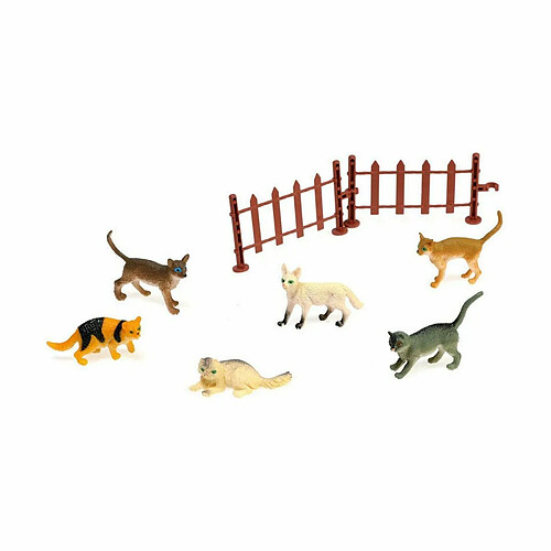 BigBuy Kids animaux Chats Lot 20 x 19 cm