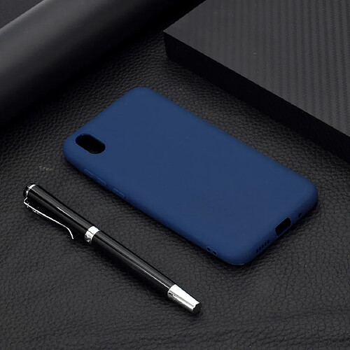 Wewoo Coque Souple Pour Huawei Honor 8S Etui TPU Candy Color Bleu