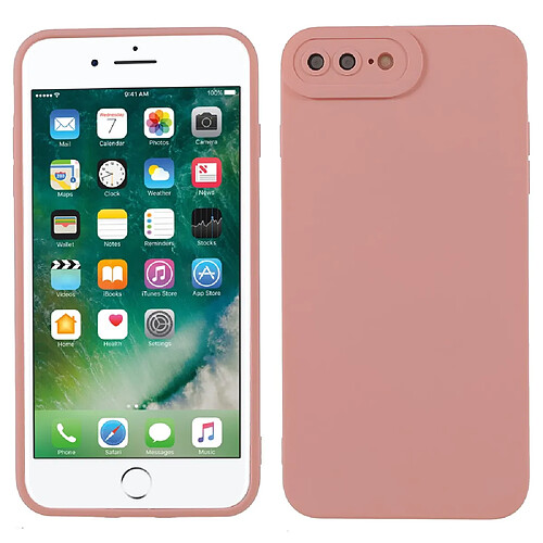 Coque en TPU anti-poussière, découpe précise rose pour votre iPhone 8 Plus/7 Plus 5.5 pouces