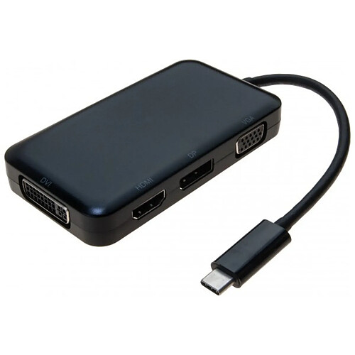 Abi Diffusion Convertisseur multiports USB 3.1 Type-C vers VGA - DVI - HDMI -...