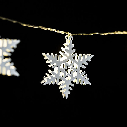 Feeric Lights And Christmas Guirlande intérieure de Noël LED étoile Xmas - L. 135 cm - Blanc