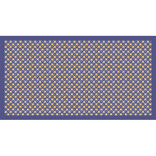 Alter Chemin de cuisine, 100% Made in Italy, Tapis antitache avec impression numérique, Tapis antidérapant et lavable, Fleurs - Modèle Bette, cm 100x52