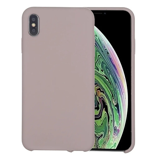 Wewoo Coque Souple Housse en silicone liquide Four Corners Full Coverage pour iPhone XR violet lavande