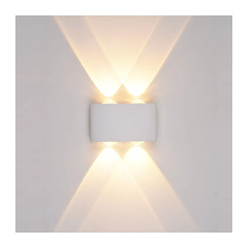 Luminaire Center Applique de jardin en aluminium Gilberto blanc