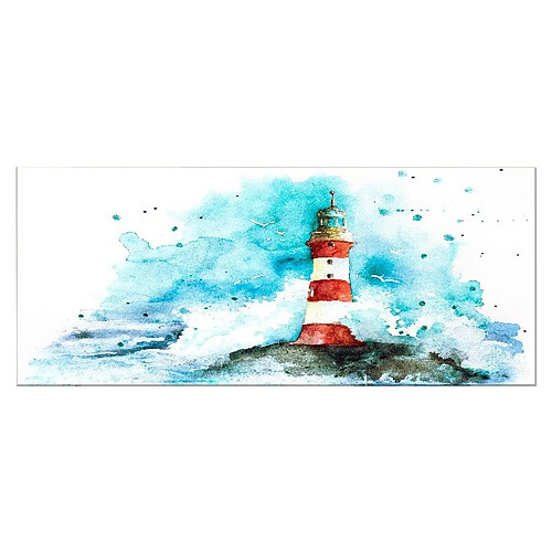 EPIKASA Impression sur Toile Mer, Bleu, Polyester, 100x3x70 cm