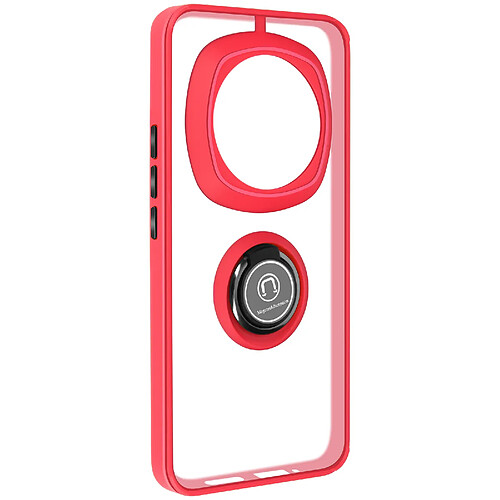 Avizar Coque pour Honor Magic 6 Pro 5G Bague Métallique Fonction Support Rouge