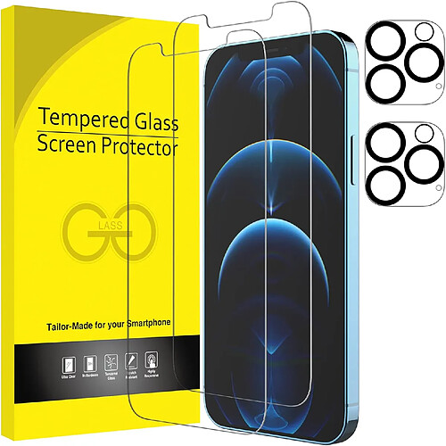 Verres Trempes et Protections Camera Arriere X2 Pour iPhone 12 Pro Little Boutik®