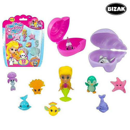 Totalcadeau Animaux aquatiques pour le bain (12 pcs) - Jeu sirene enfant pas cher