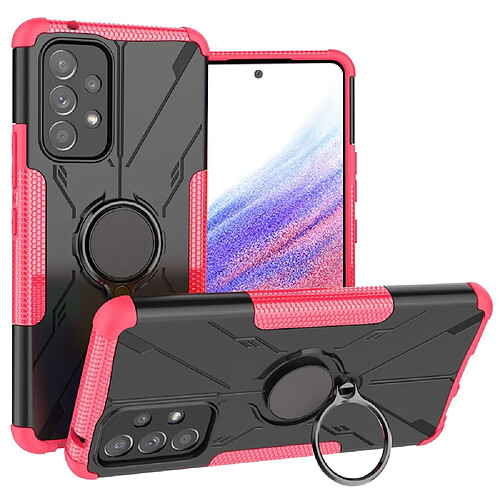 Coque en TPU antichoc, anti-chute avec béquille pour votre Samsung Galaxy A53 5G - rose