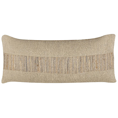 Beliani Coussin LUINA Jute 30 x 70 cm Unicolore Beige