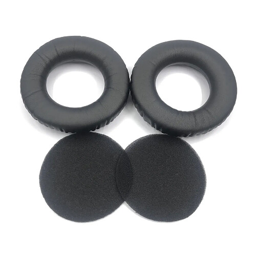 GUPBOO Coussinets d'oreille, Oreillette de Remplacement pour Beyerdynamic T70P T5P T1 DT990 DT880 DT770PRO noir, étui en cuir protéiné (avec coton)