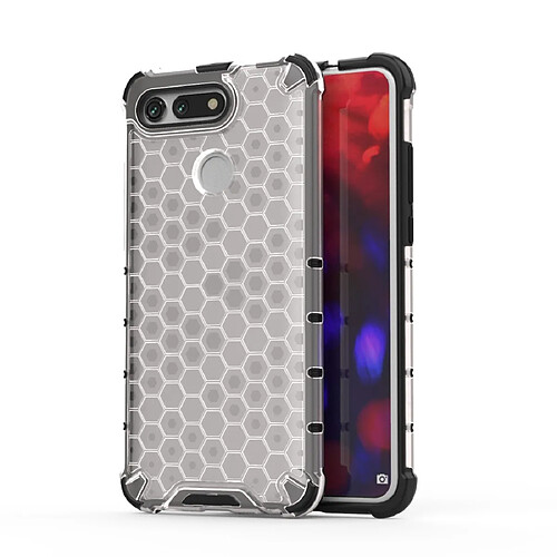 Wewoo Coque Souple PC + TPU en nid d'abeille antichoc pour Huawei Honor V20 Transparent