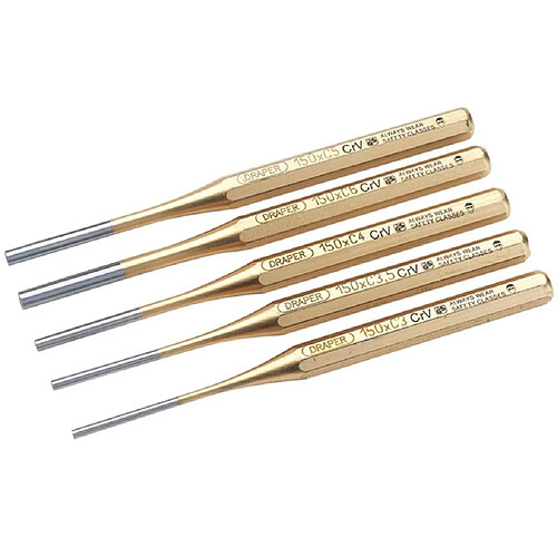 Draper Tools Jeu de chasse-pointes octogonaux 5 pcs 13041