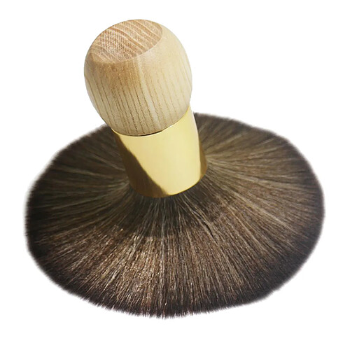 Poignée Fiber de Cheveux En Bois Brosse À Cheveux pour Salon de Coiffure Styling Outil Supprimer Coupures de Cheveux Décolleté et Oreilles après Coupe