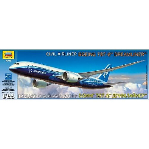 Zvezda Maquette avion : Boeing 787 8 Dreamliner