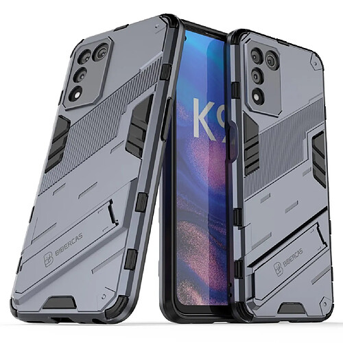 Coque en TPU anti-griffes avec béquille, bleu foncé pour votre Oppo K9s 5G