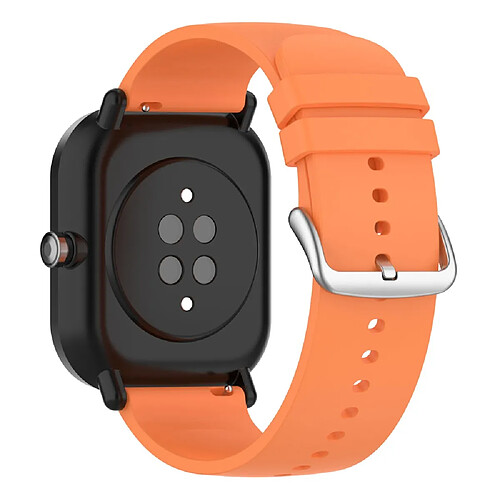 Bracelet en silicone 22mm, sangles réglables, orange pour votre Huami Amazfit GTS 3