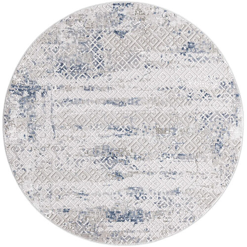 Hadorn Tapis 125x125 Bleu Davos Fusion