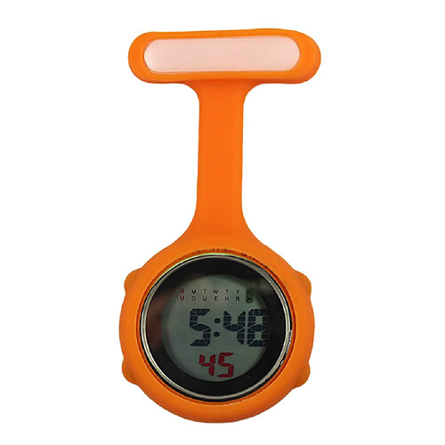 Horloge Numérique Suspendue Avec Broche Orange