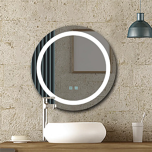 Universal Miroir LED à écran tactile anti-brouillard pour salle de bains d'hôtel de 60cm |