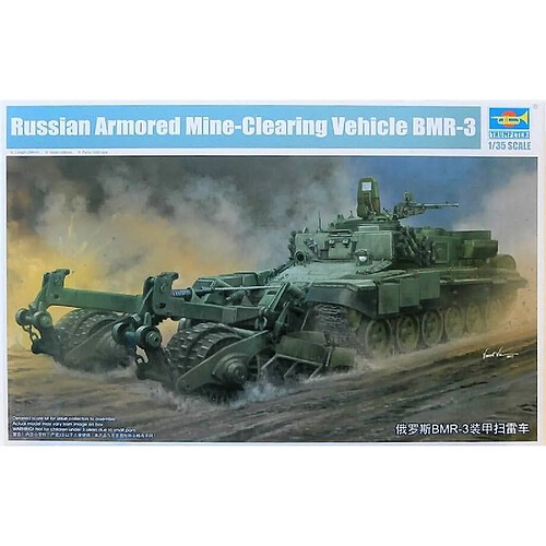 Trumpeter Maquette Char Russian Armored Mine-clearing Vehicle Bmr-3