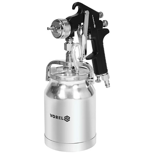 VOREL Pistolet de pulvérisation HVLP avec godet à liquide 1000 ml