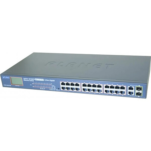 Planet Technology Corp Planet FGSW-2622VHP SW 24P PoE+ 300W+ écran LCD +2G +2SFP