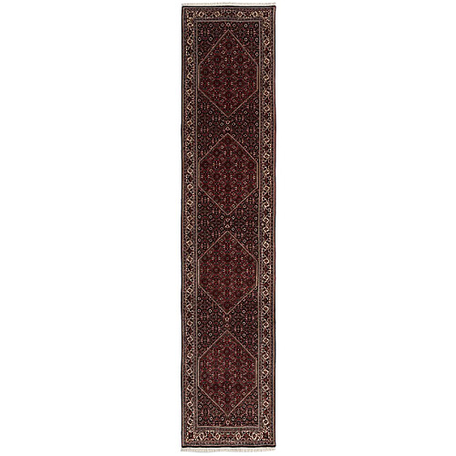 Vidal Tapis de couloir en laine 409x85 rouge Bidjar