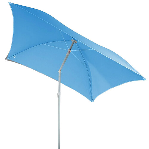 Neka Parasol de plage carré Hélenie - L. 171 x l. 171 cm - Bleu clair