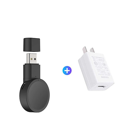 Chargeur avec prise Chargeur magnétique sans fil USB+Type-C double mode pour Samsung Galaxy Watch5/3/4