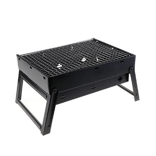 Kits D'outils de Barbecue Pliables En Acier Inoxydable Au Charbon de Bois pour Barbecue Portable