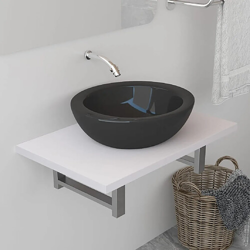 vidaXL Meuble de salle de bain Blanc 60x40x16,3 cm