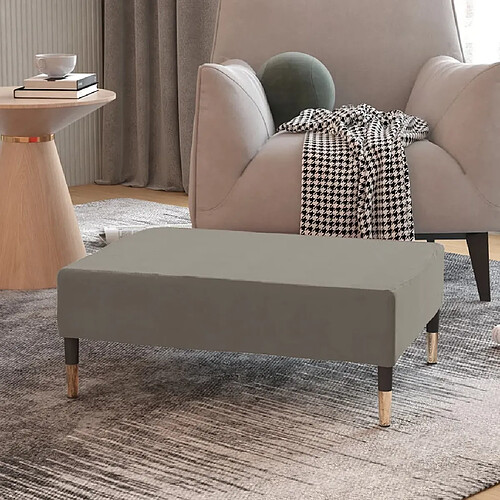 Maison Chic Repose-pied,Tabouret confortable Gris clair 78x56x32 cm Velours -MN65352