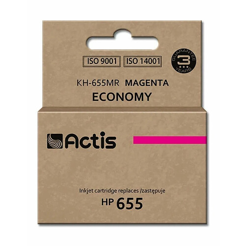 Actis magenta ink cartridge for HP (HP 655 CZ111AE replacement)