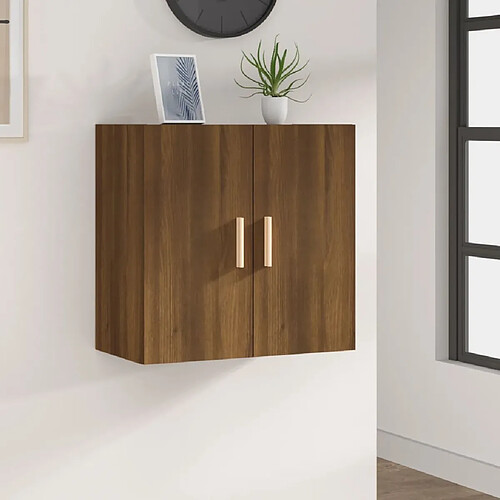 vidaXL Armoire murale Chêne marron 60x30x60 cm Bois d'ingénierie