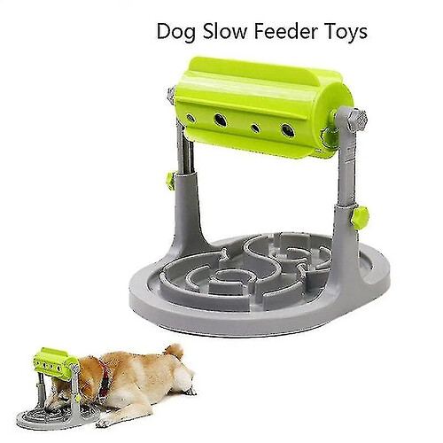 Jouets pour chiens traités à la nourriture Mangeoire Éducatif Chien Interactif Anti Choke Slower Feeder Bol|dog Jouets