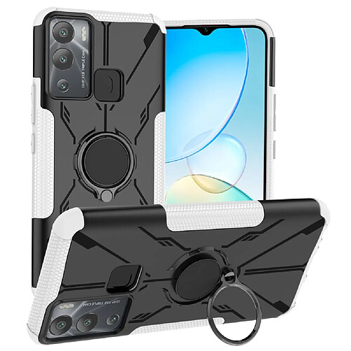 Coque en TPU anti-chute avec béquille pour votre Infinix Hot 12i 4G - blanc